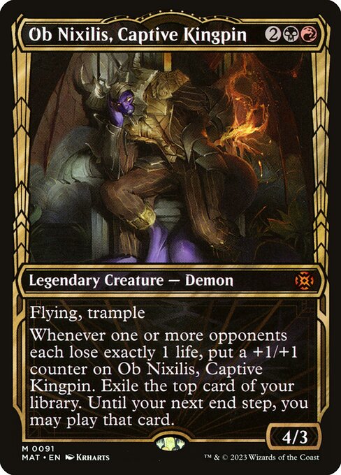 [Foil] MAT 091 Ob Nixilis, Captive Kingpin (Showcase) M