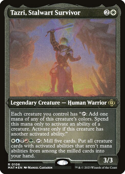 [Foil Etched] MAT 106 Tazri, Stalwart Survivor (Foil Etched) R