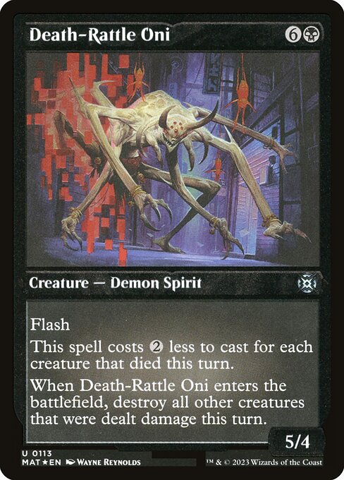 [Foil Etched] MAT 113 Death-Rattle Oni (Foil Etched) U