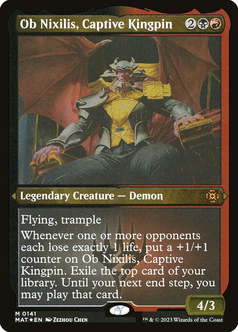 [Foil Etched] MAT 141 Ob Nixilis, Captive Kingpin (Foil Etched) M
