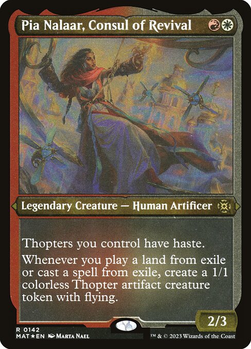 [Foil Etched] MAT 142 Pia Nalaar, Consul of Revival (Foil Etched) R