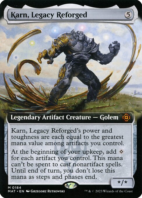 [Foil] MAT 184 Karn, Legacy Reforged (Extended Art) M