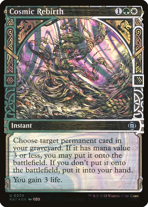 [Foil] MAT 208 Cosmic Rebirth (Halo Foil) U