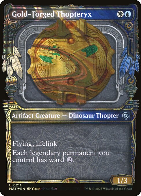 [Foil] MAT 211 Gold-Forged Thopteryx (Halo Foil) U