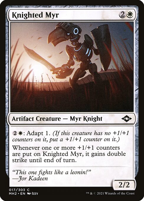 [Foil] MH2 017 Knighted Myr C