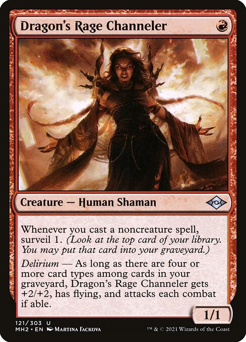 [Foil] MH2 121 Dragon's Rage Channeler U