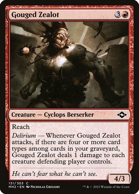 [Foil] MH2 131 Gouged Zealot C