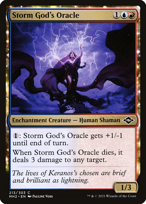 [Foil] MH2 213 Storm God's Oracle C