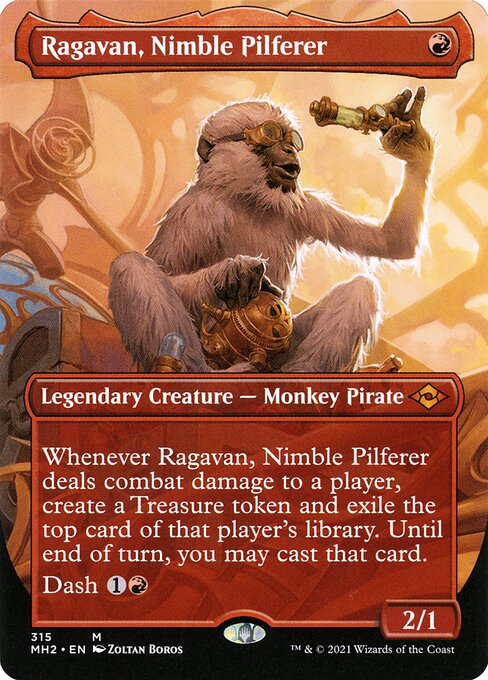 [Foil] MH2 315 Ragavan, Nimble Pilferer (Borderless) M