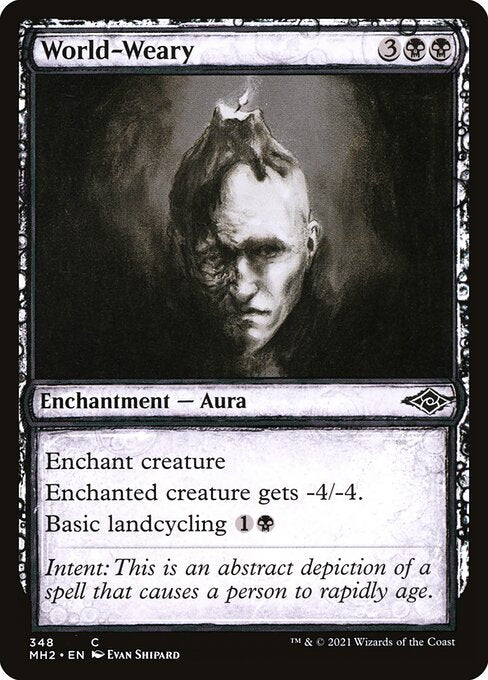 [Foil] MH2 348 World-Weary (Showcase) C