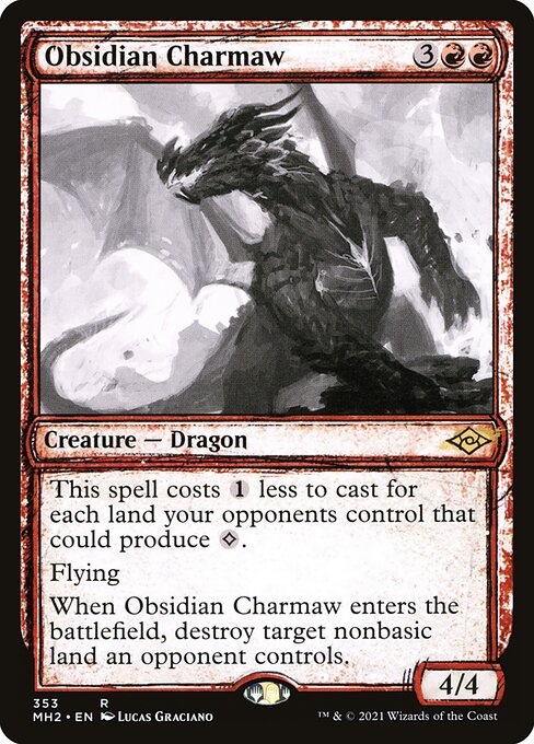 [Foil] MH2 353 Obsidian Charmaw (Showcase) R