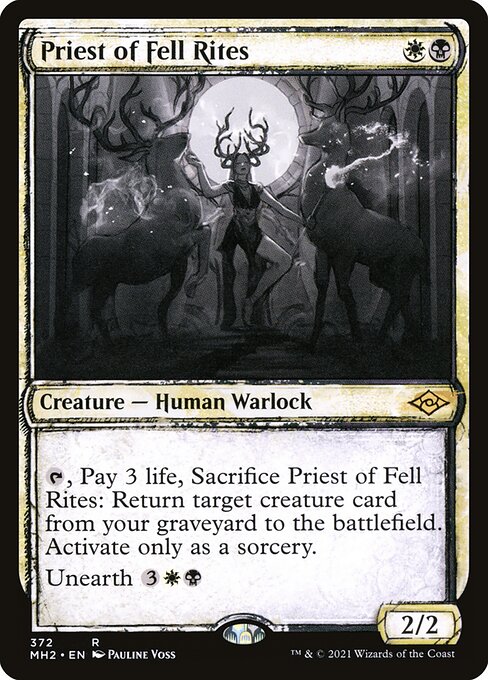 [Foil] MH2 372 Priest of Fell Rites (Showcase) R