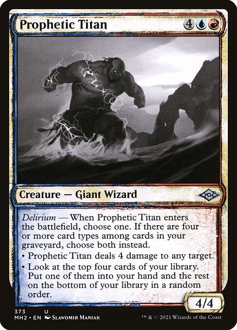 [Foil] MH2 373 Prophetic Titan (Showcase) U