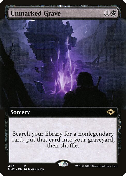 [Foil] MH2 453 Unmarked Grave (Extended Art) R