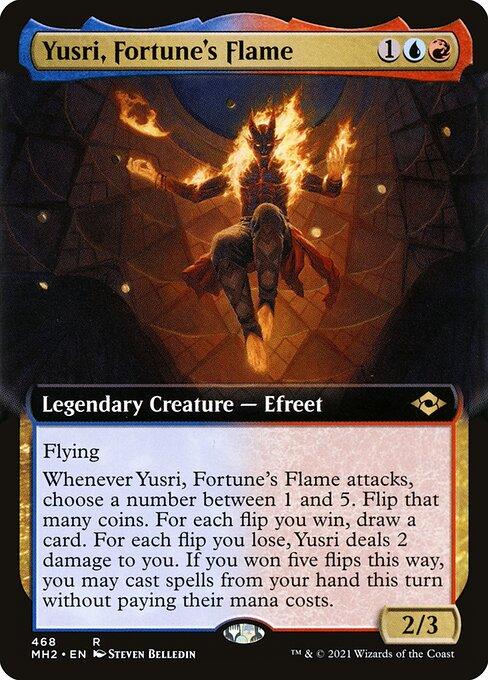 MH2 468 Yusri, Fortune's Flame (Extended Art) R