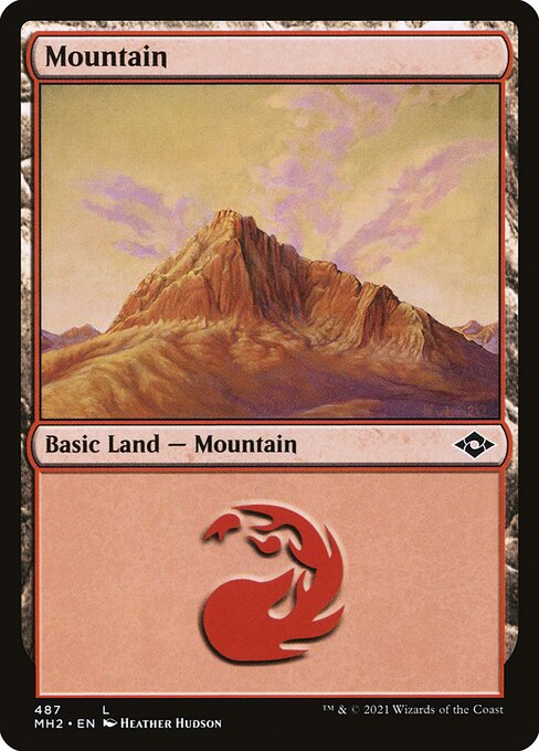 [Foil] MH2 487 Mountain (487) L