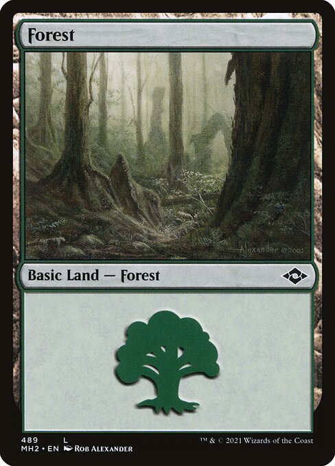 [Foil] MH2 489 Forest (489) L