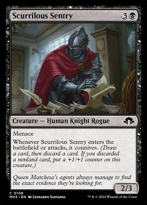 [Foil] MH3 108 Scurrilous Sentry C