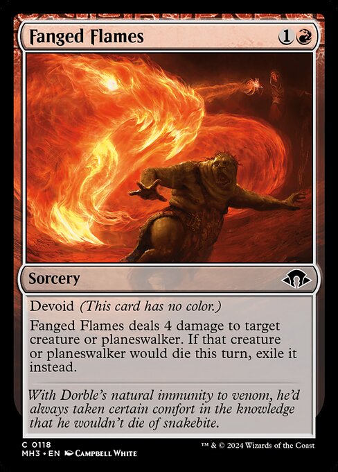 [Foil] MH3 118 Fanged Flames C