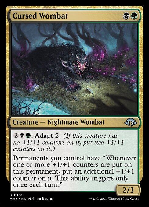 [Foil] MH3 181 Cursed Wombat U
