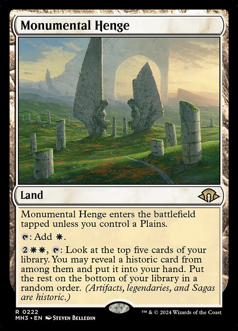 [Foil] MH3 222 Monumental Henge R