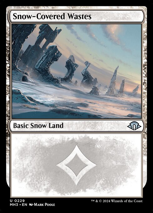 [Foil] MH3 229 Snow-Covered Wastes (0229) U