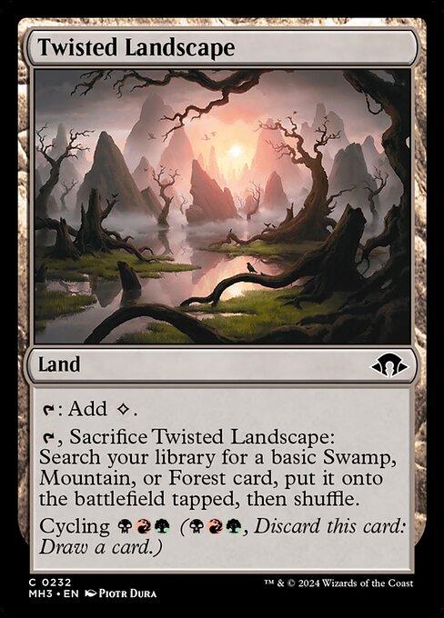 [Foil] MH3 232 Twisted Landscape C