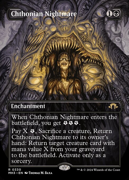 [Foil] MH3 330 Chthonian Nightmare (0330 - Borderless) R