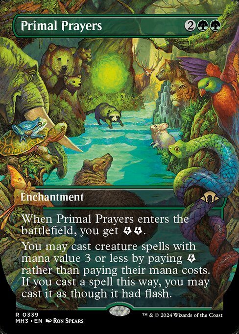 [Foil] MH3 339 Primal Prayers (0339 - Borderless) R