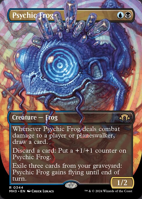 [Foil] MH3 344 Psychic Frog (0344 - Borderless) R