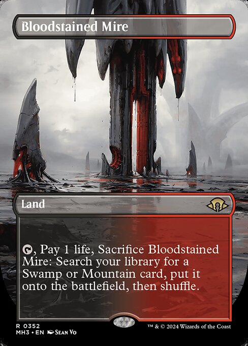 [Foil] MH3 352 Bloodstained Mire (0352 - Borderless) R