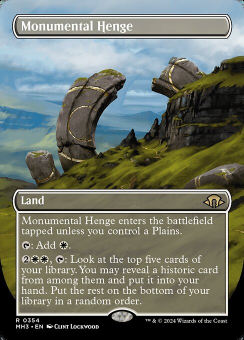 [Foil] MH3 354 Monumental Henge (0354 - Borderless) R