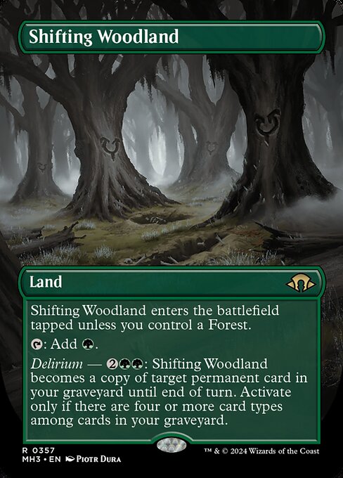 [Foil] MH3 357 Shifting Woodland (0357 - Borderless) R