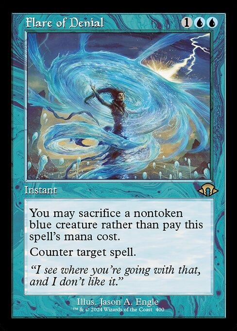[Foil] MH3 400 Flare of Denial (0400 - Retro Frame) R