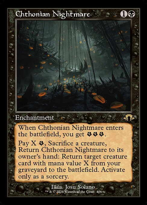 [Foil] MH3 406 Chthonian Nightmare (0406 - Retro Frame) R