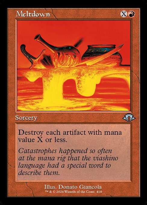 [Foil] MH3 418 Meltdown (0418 - Retro Frame) U