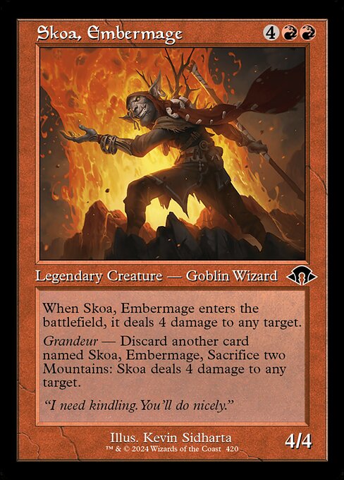 [Foil] MH3 420 Skoa, Embermage (0420 - Retro Frame) C
