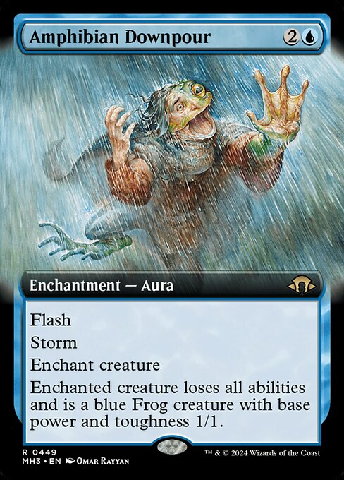 [Foil] MH3 449 Amphibian Downpour (0449 - Extended Art) R