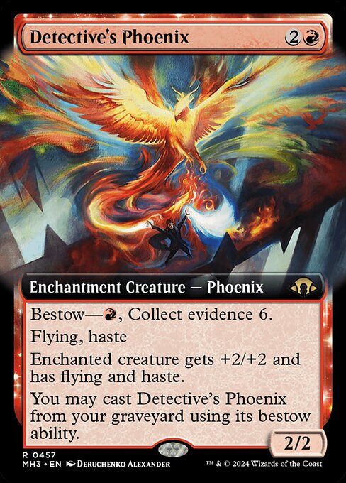 [Foil] MH3 457 Detective's Phoenix (0457 - Extended Art) R