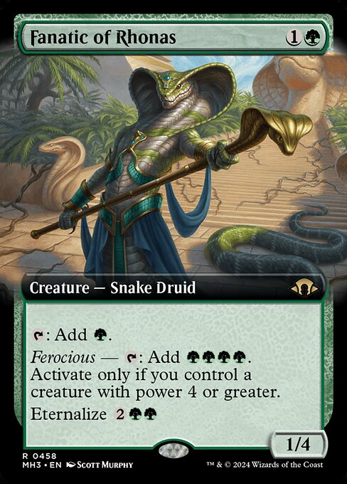 [Foil] MH3 458 Fanatic of Rhonas (0458 - Extended Art) R
