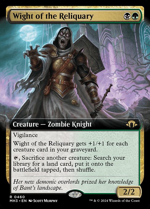 [Foil] MH3 460 Wight of the Reliquary (0460 - Extended Art) R