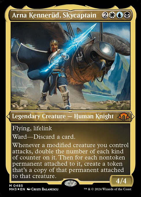 [Foil Etched] MH3 485 Arna Kennerud, Skycaptain (0485 - Foil Etched) M