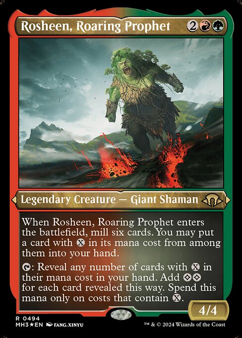 [Foil Etched] MH3 494 Rosheen, Roaring Prophet (0494 - Foil Etched) R