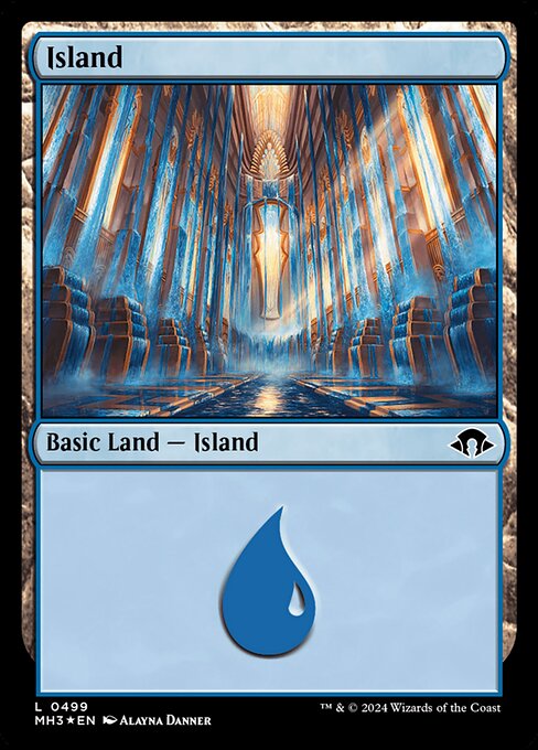 [Foil] MH3 499 Island (0499 - Ripple Foil) L