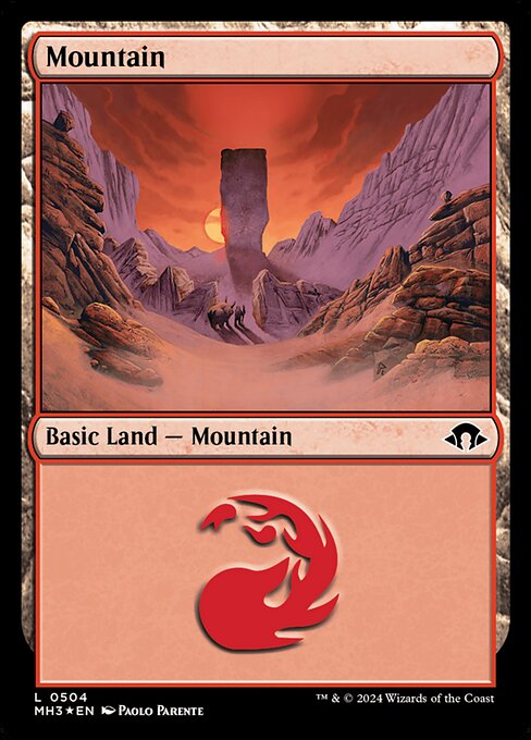 [Foil] MH3 504 Mountain (0504 - Ripple Foil) L