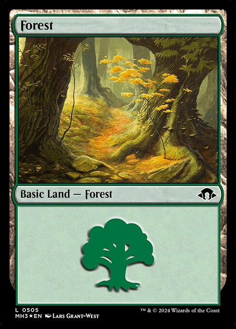 [Foil] MH3 505 Forest (0505 - Ripple Foil) L