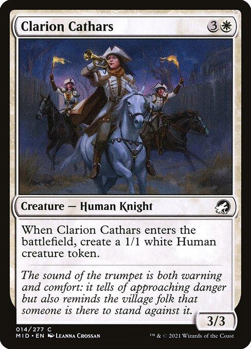 [Foil] MID 014 Clarion Cathars C