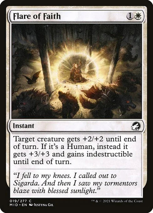 [Foil] MID 019 Flare of Faith C