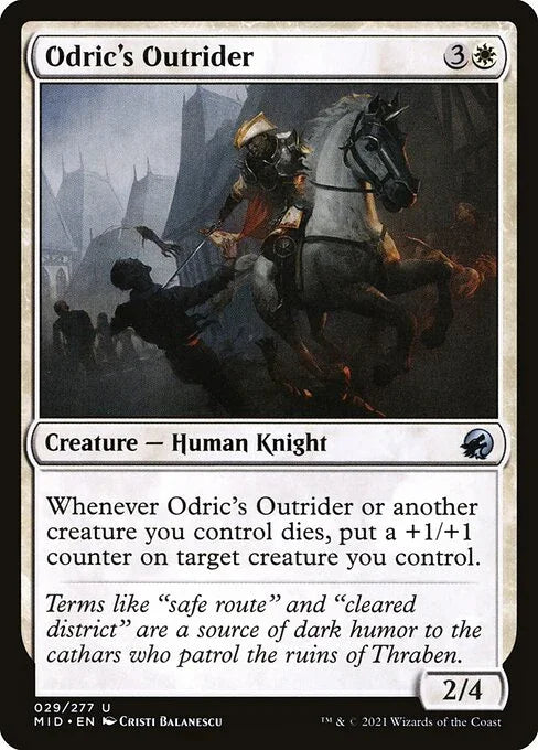[Foil] MID 029 Odric's Outrider U