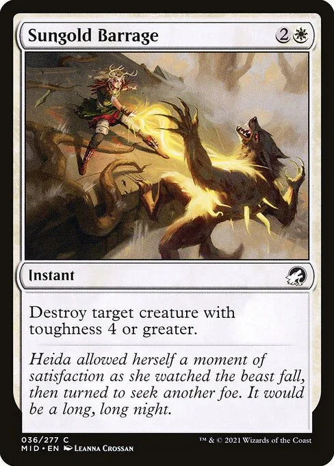 [Foil] MID 036 Sungold Barrage C